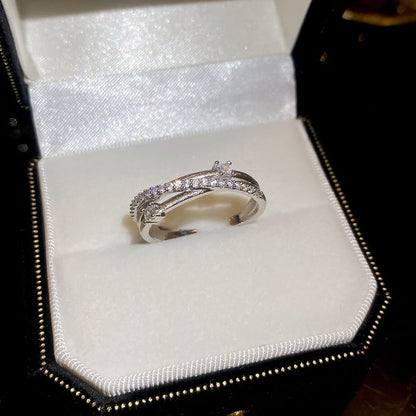 Cubic Zirconia Rhinestone Ring