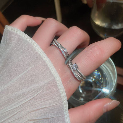 Cubic Zirconia Rhinestone Ring