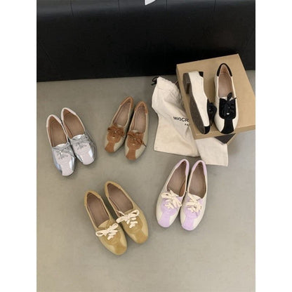 Sneakers Tone Faux Leather Lace-Up Two