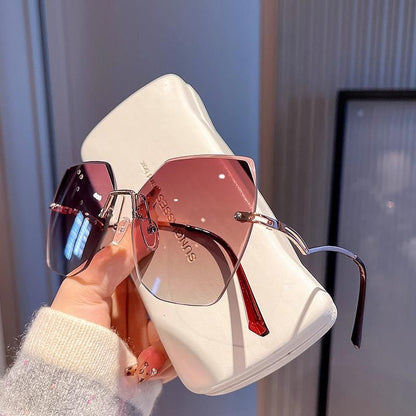 Geometric Frameless Sunglasses