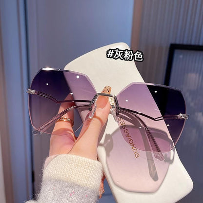Geometric Frameless Sunglasses