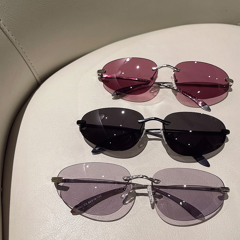 Retro Frameless Sunglasses