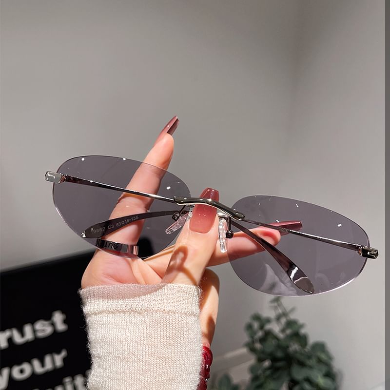 Retro Frameless Sunglasses