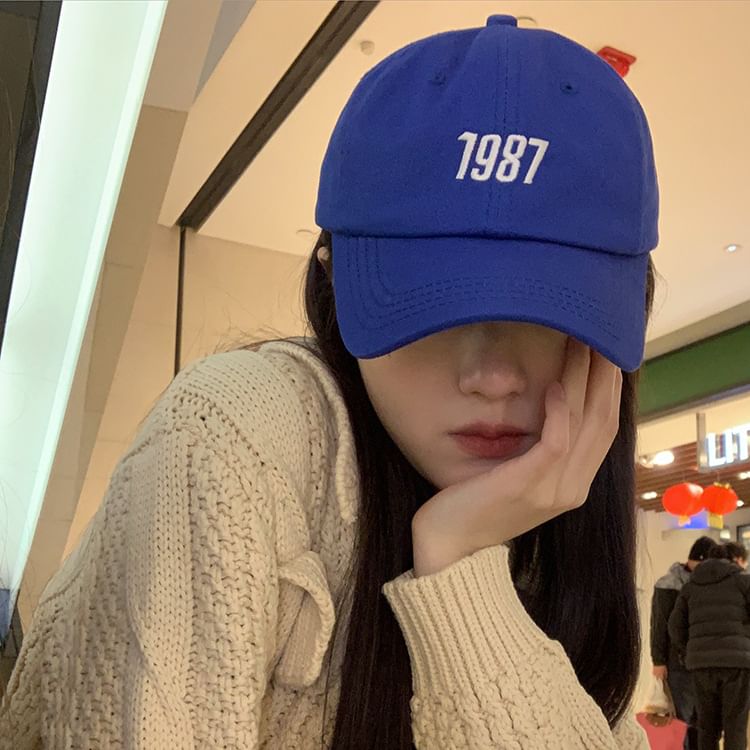 Number Embroidered Baseball Cap
