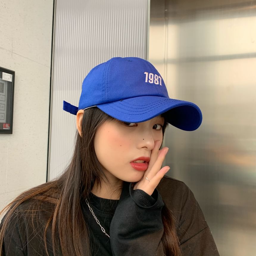 Number Embroidered Baseball Cap
