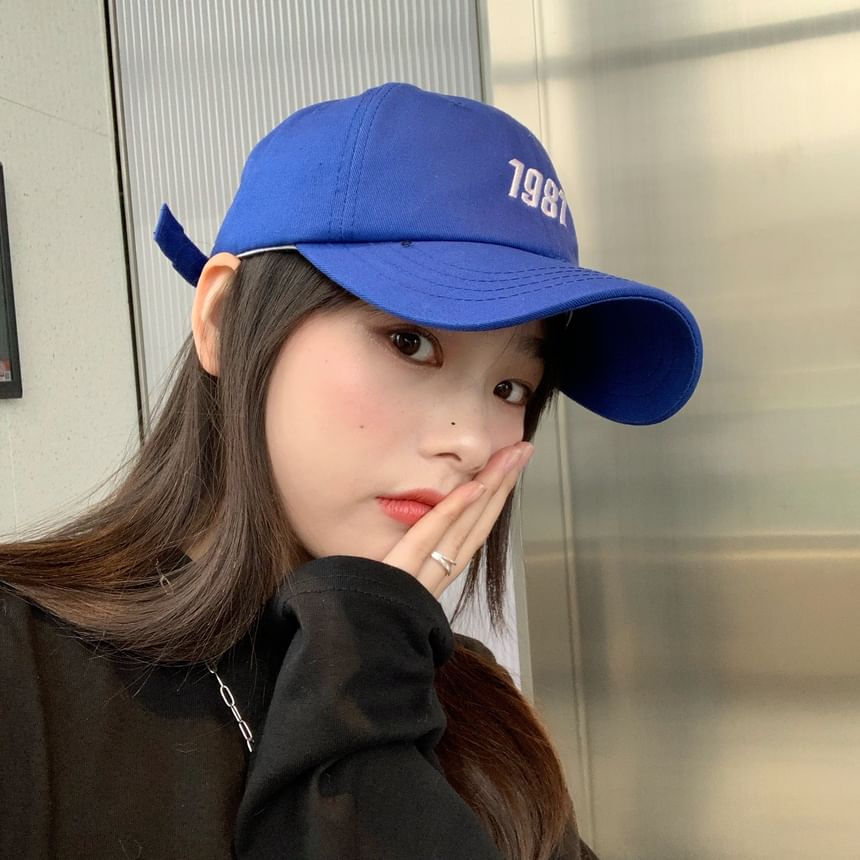 Number Embroidered Baseball Cap