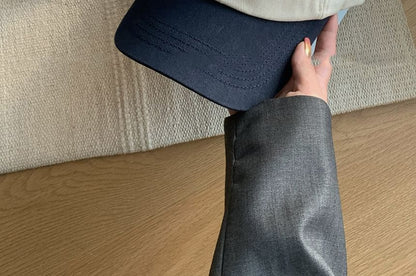 Two Tone Lettering Embroidered Baseball Cap