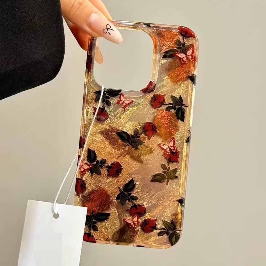 Leaf Phone Case with Strap