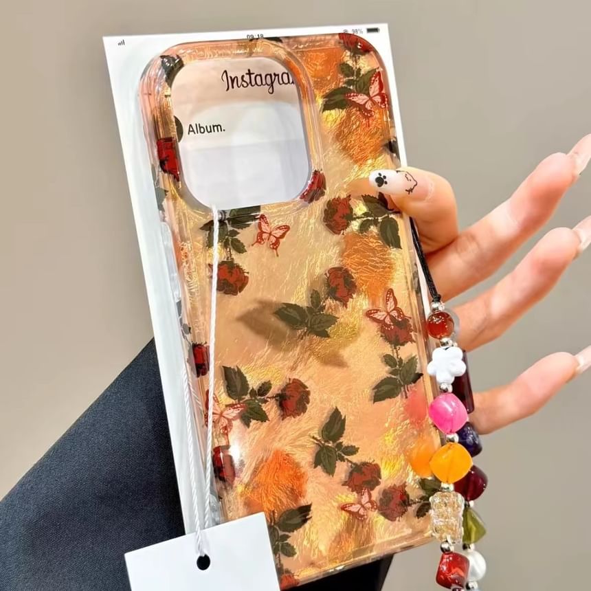Leaf Phone Case with Strap
