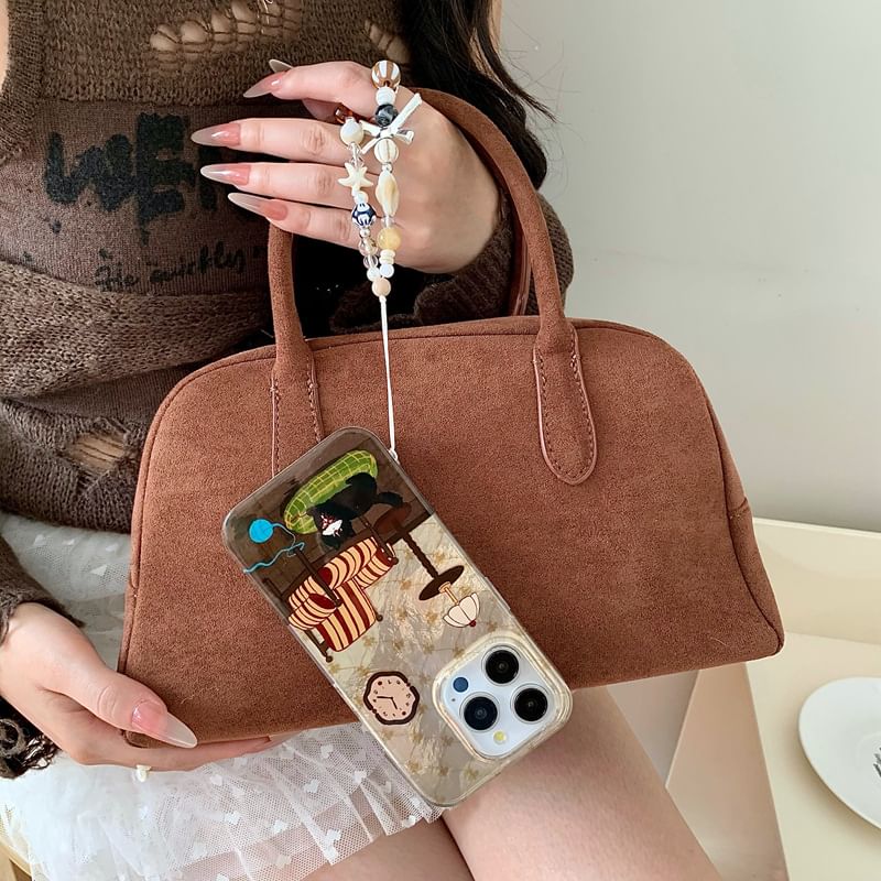 Cat Phone Case with Strap