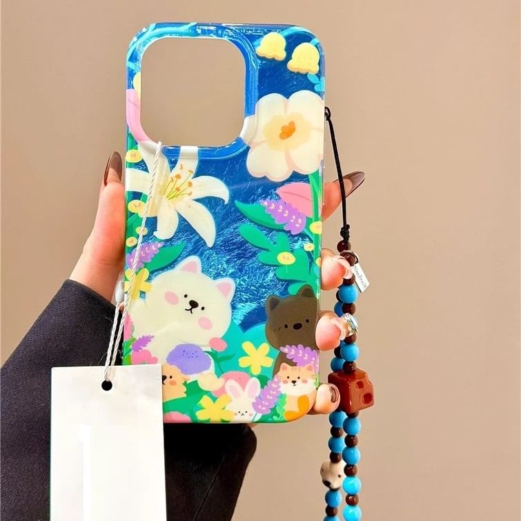 Animal Phone Case with Strap