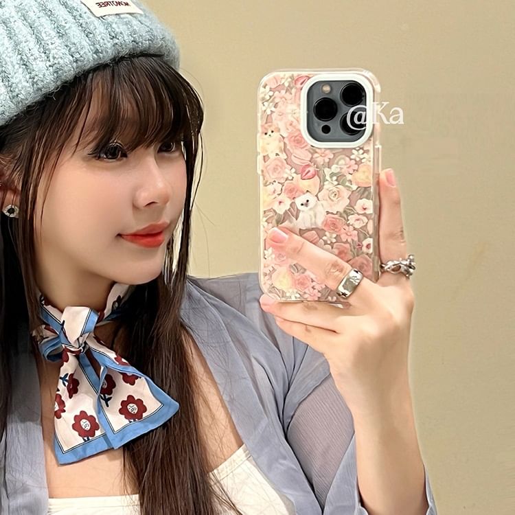 Floral Cat Phone Case