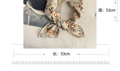 Floral Print Square Scarf