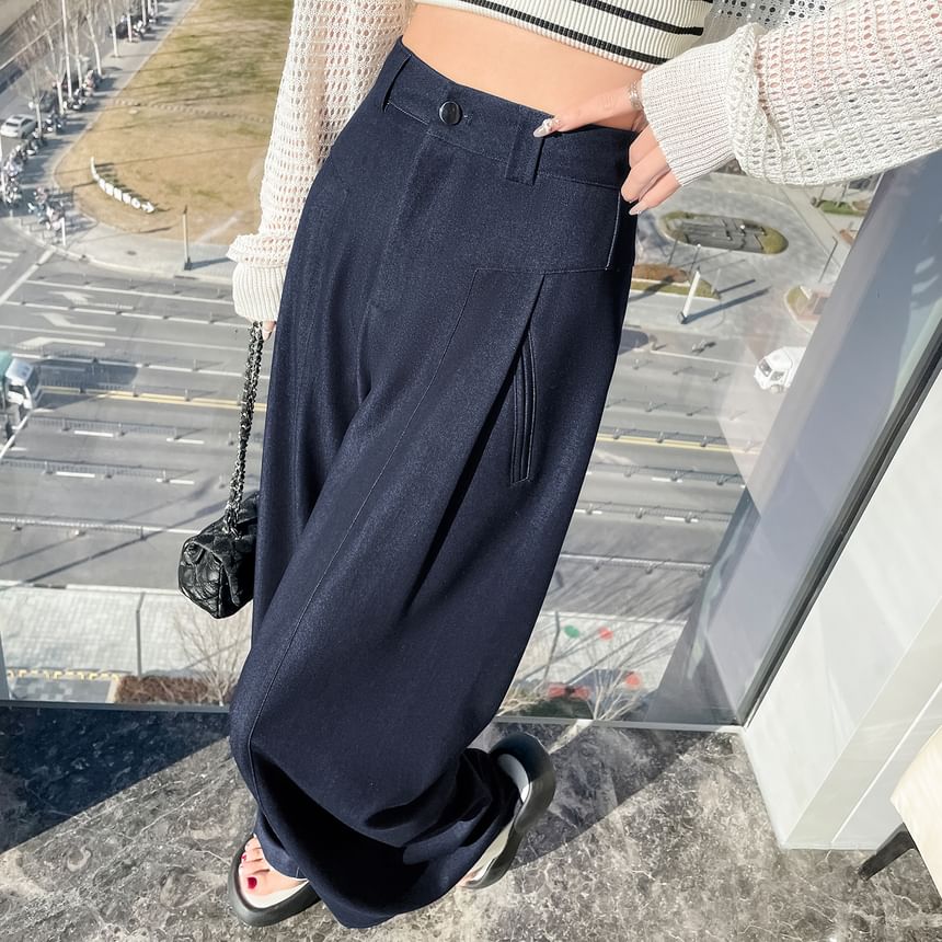 High Waist Wide Leg Jeans (Various Designs)