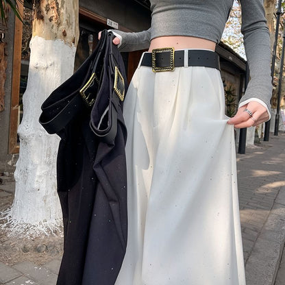 High Waist Sequin Wide Leg Pants (Various Designs)