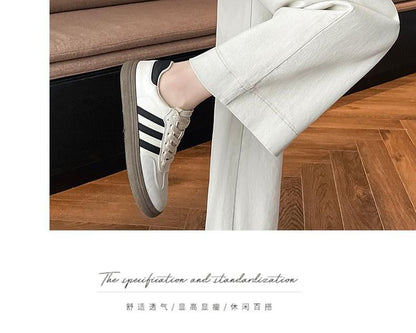 High Rise Contrast Trim Wide Leg Jeans