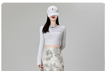 High Rise Tie Dye Maxi Mermaid Skirt