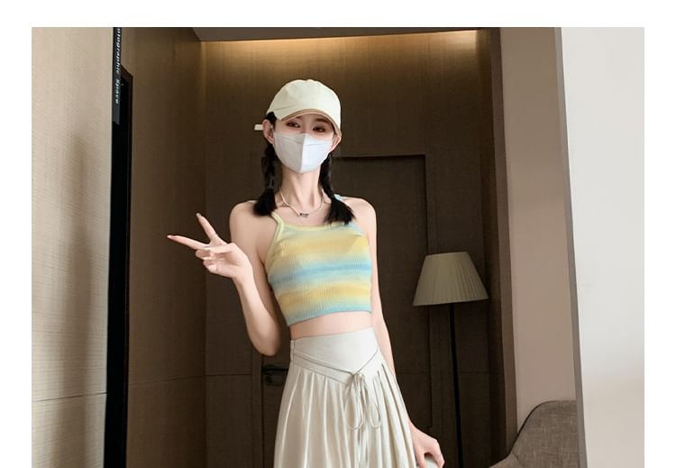 High Waist Plain Inverted Pleated Wide Leg Pants (Various Designs)