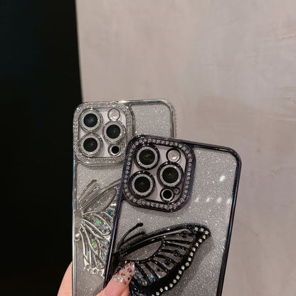 Stand Case Butterfly Phone Embellished