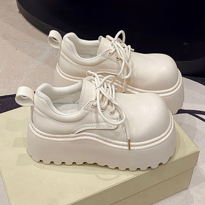 Lace-Up Platform Derby Shoes