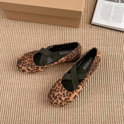 Hidden Wedge Cross Strap Mary Jane Shoes