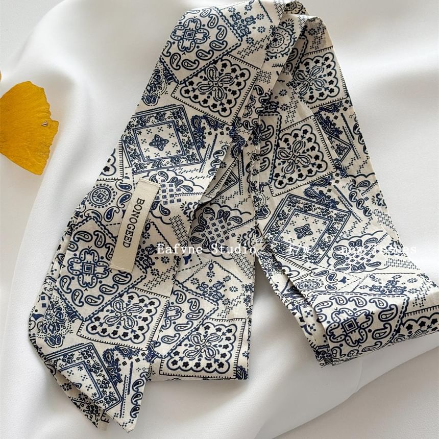Scarf Tie Patterned Hair