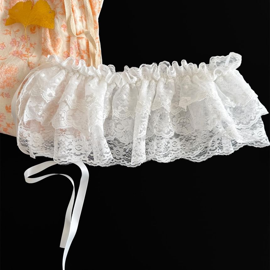 Lace Decorative Layered Hem