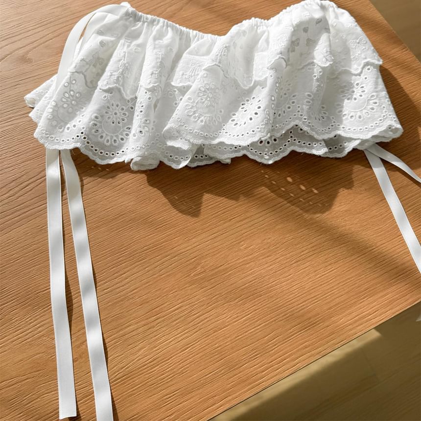 Lace Decorative Layered Hem