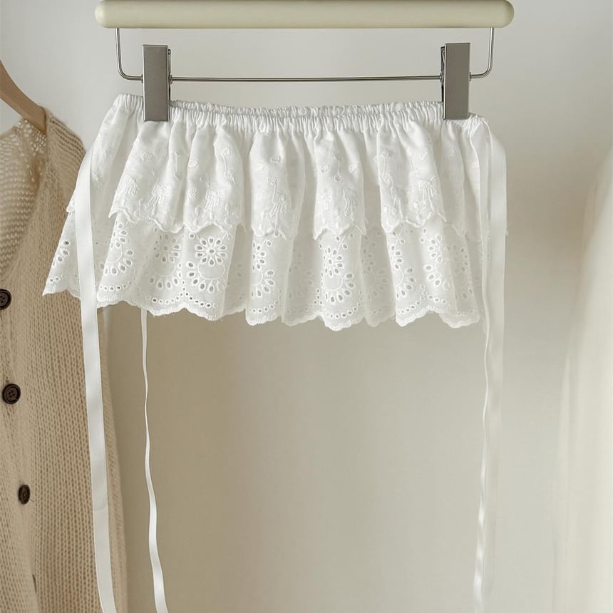 Lace Decorative Layered Hem