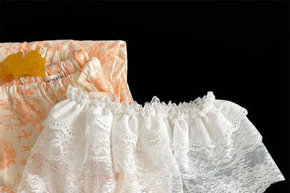 Lace Decorative Layered Hem