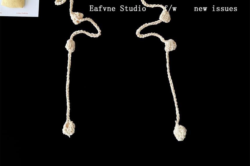 Crochet Bonnet Floral Knit Hat