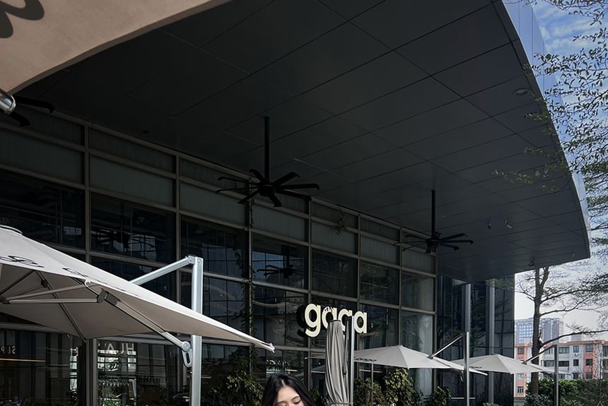 Puff-Sleeve Tie-Neck Plain Blouse / Cami Top / High Rise Mini A-Line Skirt / Set