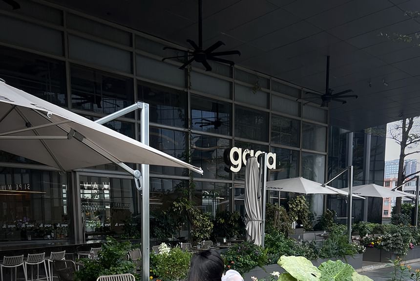 Puff-Sleeve Tie-Neck Plain Blouse / Cami Top / High Rise Mini A-Line Skirt / Set