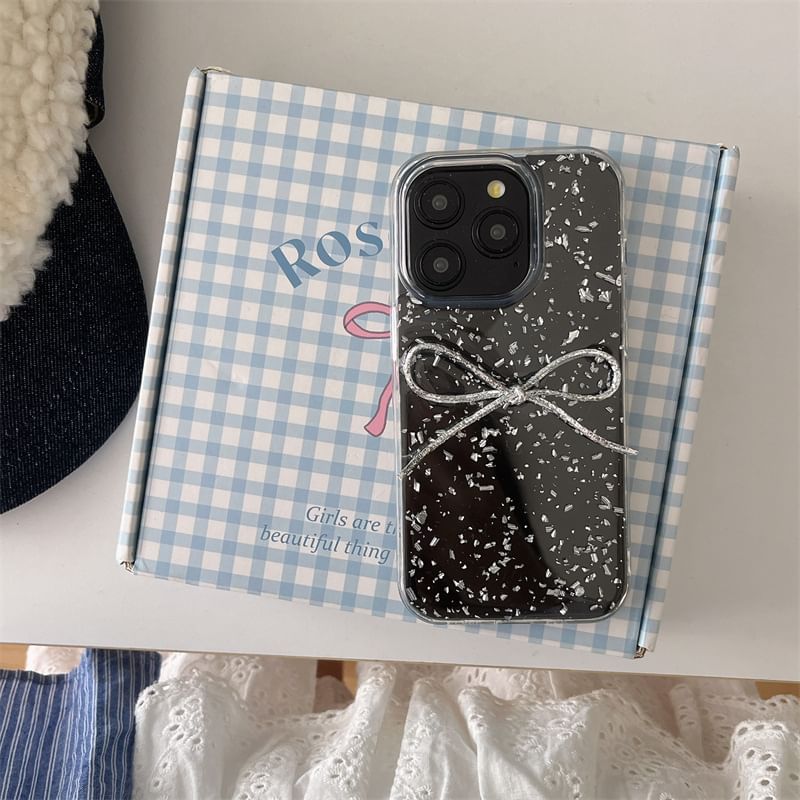 Gold Leaf with Bow Phone Case