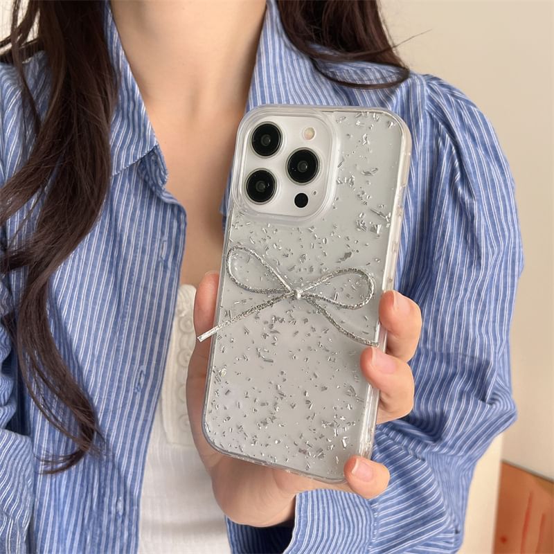Gold Leaf with Bow Phone Case