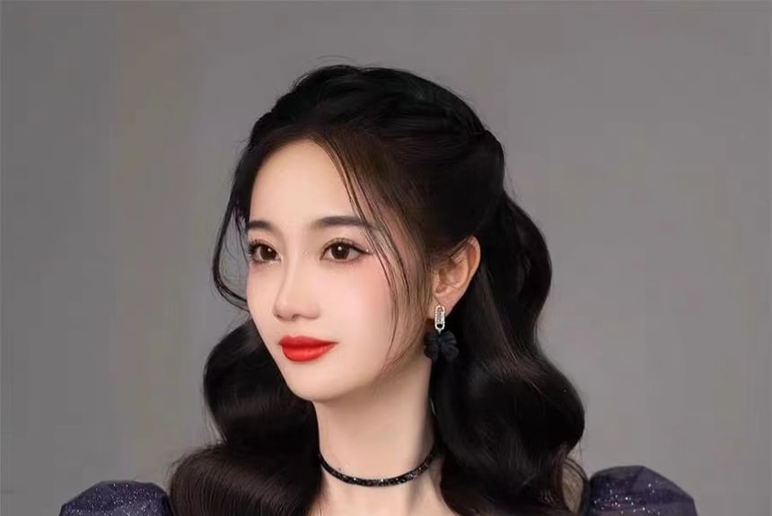 Ball Neck Short Gown Evening Scoop Sleeve Two Glitter Tone