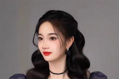 Ball Neck Short Gown Evening Scoop Sleeve Two Glitter Tone