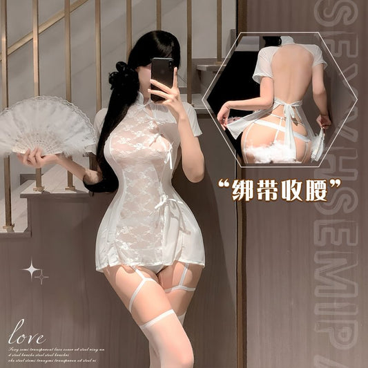 Lingerie Lace Qipao Costume