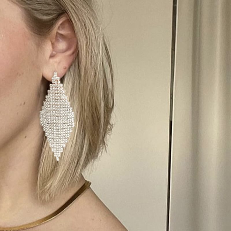 Rhinestone Drop Earrings