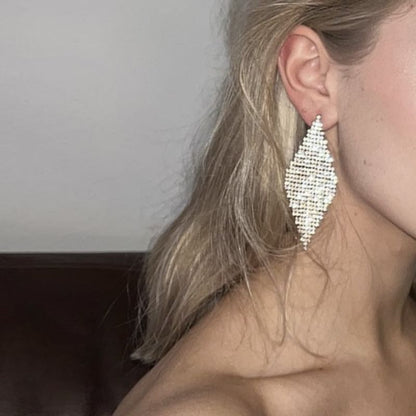Rhinestone Drop Earrings