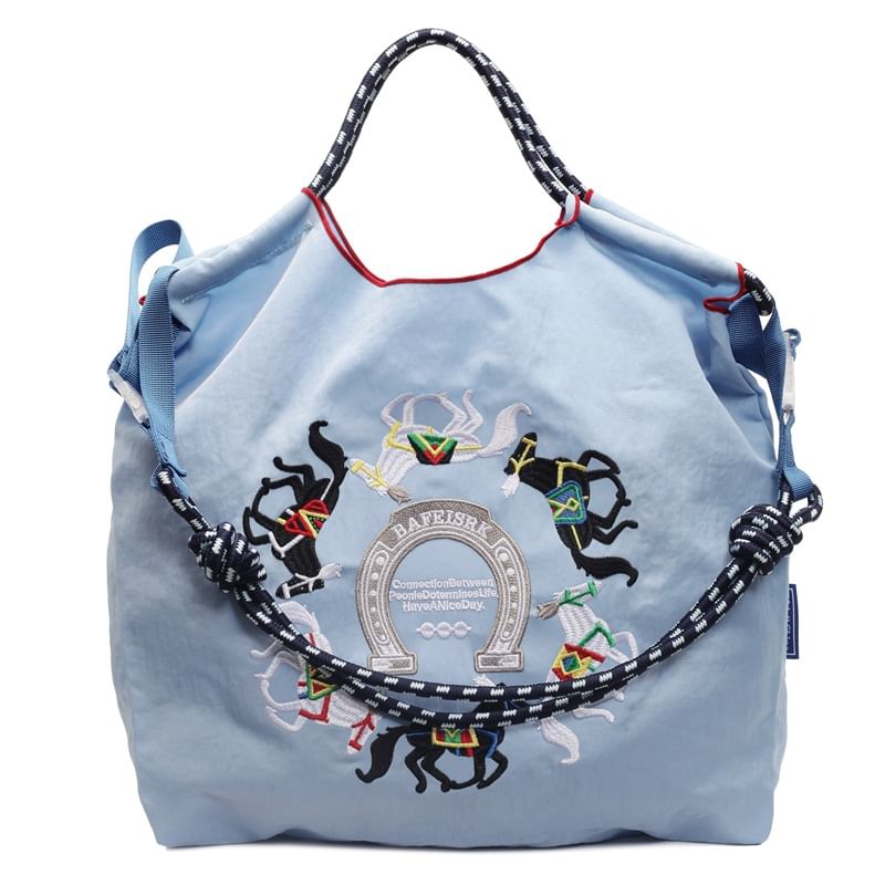 Horse Embroidered Crossbody Bag