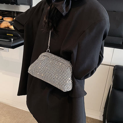 Rhinestone Chain Crossbody Bag