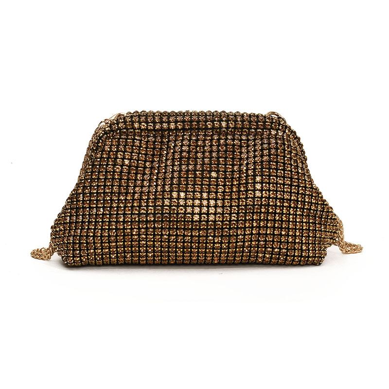 Rhinestone Chain Crossbody Bag