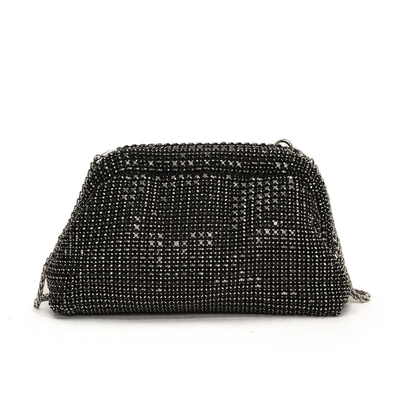 Rhinestone Chain Crossbody Bag