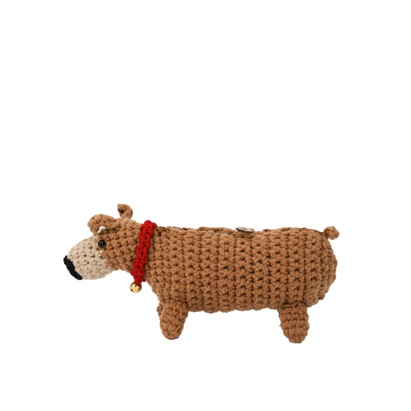 Dog Knit Crossbody Bag