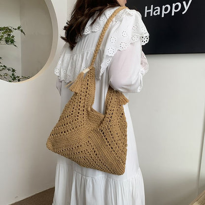 Crochet Lace Tote Bag