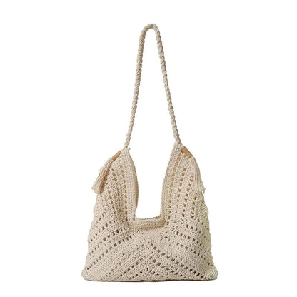 Crochet Lace Tote Bag