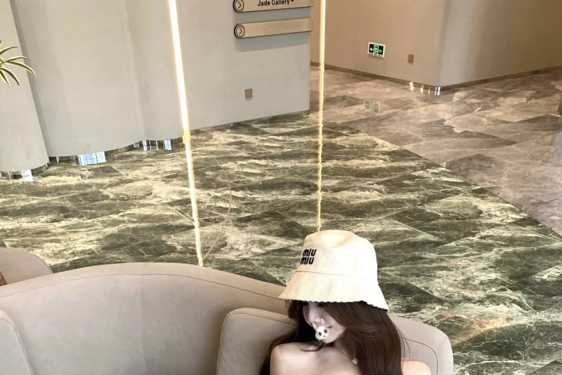 Striped Midi Sheath Tube Dress