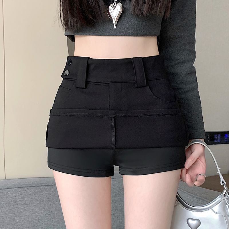 High Skort Plain Waist