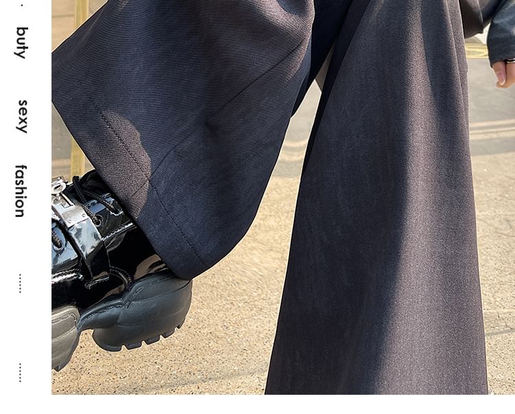 High Waist Print Wide Leg Dress Pants (Various Designs)